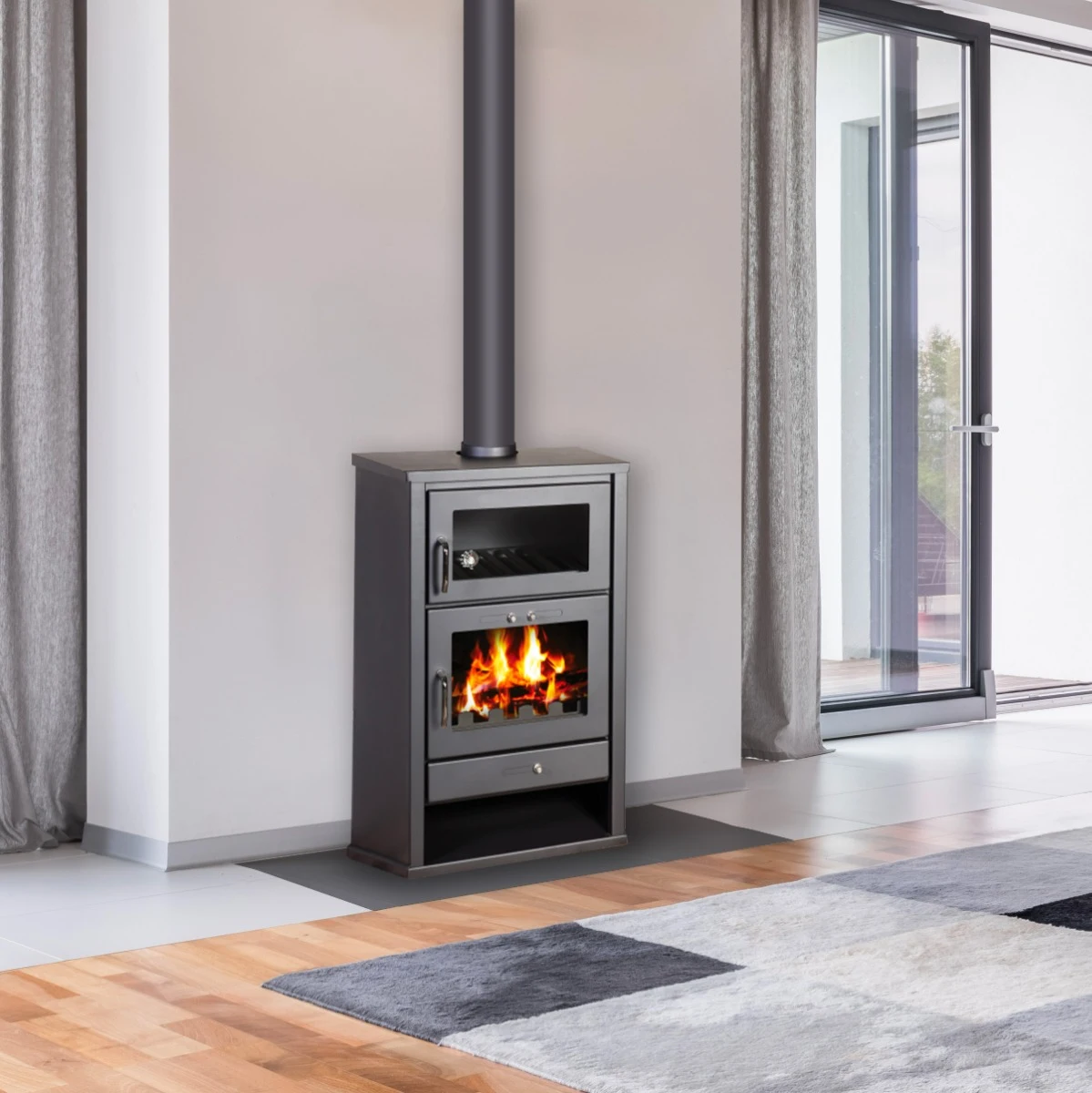 Poêle à bois BELLEZA TRIUMPH F avec four 15 kW